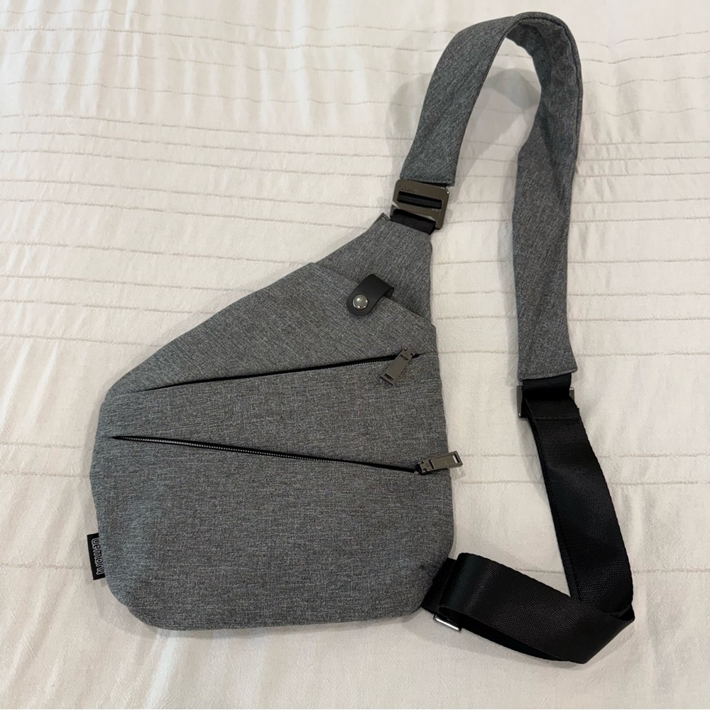 Anti Theft Crossbody Bag Nylon Slim Travel Shoulder Bag